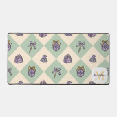 Personalized Magic Academy Wizard School Green Bureaumat (Voorkant)