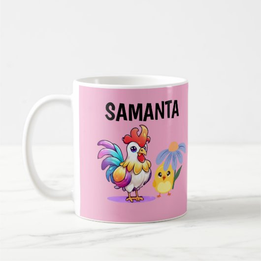 Personalized Magical Rooster Mug (Gauche)