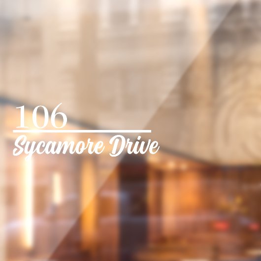 Personalized Mailbox Sticker Custom Name Address (Vel 2)