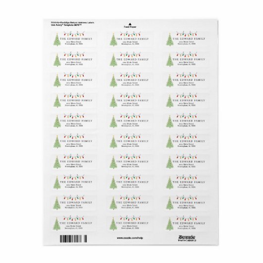 Personalized Mailing Address Labels (Full Sheet)