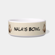 Personalized Maine Coon Cat - Custom Cat Name Bowl