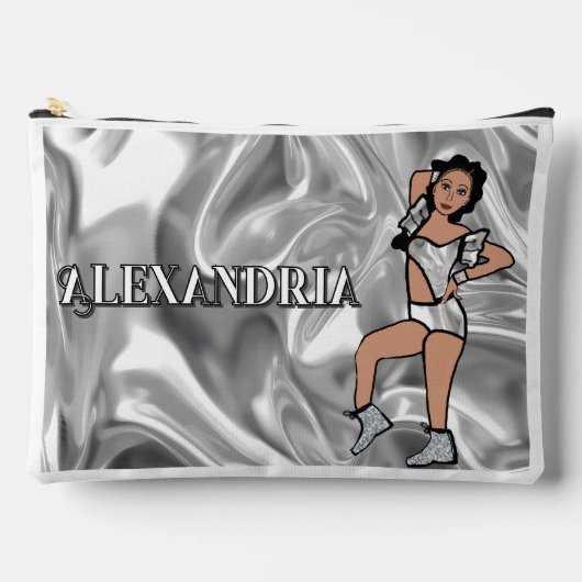 Personalized Majorette Dancer Liquid Silver #2 Etui (Voorkant)