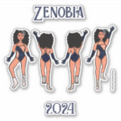 Personalized Majorette / Dancer Stickers Indigo #2 (Devant)
