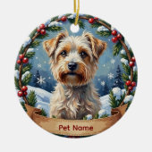 Personalized Maltese Christmas Keramisch Ornament (Voorkant)