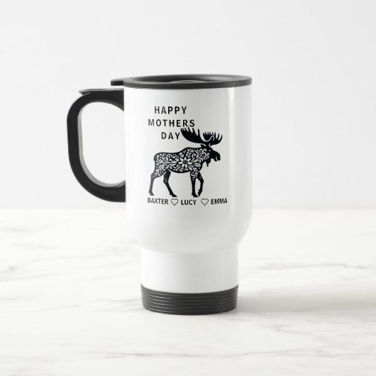 Personalized Mama Moose Mug | Mother’s Day (Gauche)