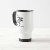 Personalized Mama Moose Mug | Mother’s Day Reisbeker (Voorkant links)