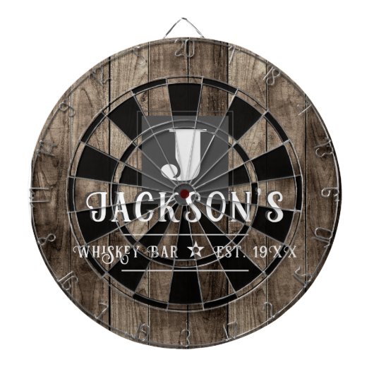 Personalized Man Cave Custom Bar Name Dartbord (Voorkant)