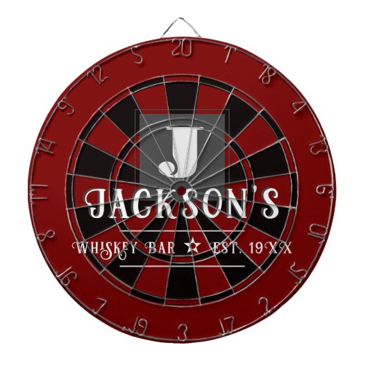 Personalized Man Cave Custom Bar Name Dartbord (Voorkant)