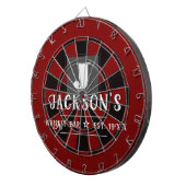 Personalized Man Cave Custom Bar Name Dartbord (Voorkant Rechts)