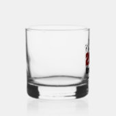 Personalized Maroon Black Class of 2026 Graduation Whisky Glas (Rechts)