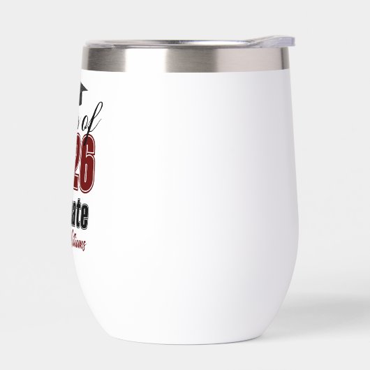 Personalized Maroon Class of 2026 Graduation (Gauche)