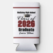 Personalized Maroon Class of 2026 Graduation Party (Achterkant)