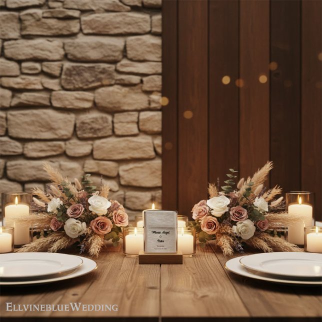 Personalized Marriage Date Brushed Chrome  (Creator heeft geüpload)