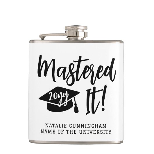 Personalized Masters Degree Graduation Mastered It Heupfles (Voorkant)