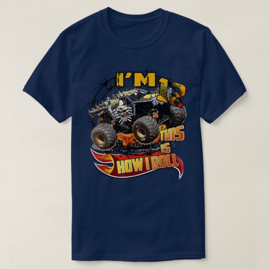 Personalized Max D Monster Truck Birthday T-shirt (Design voorkant)