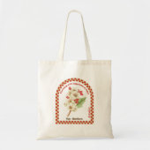 Personalized May Birth Month Flower Tote Bag (Voorkant)