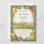 Personalized Mediterranean Wedding Invitation (Devant)