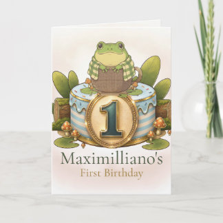 Personalized Meet Zochi 1st Birthday Kaart