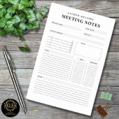 Personalized Meeting Notes Post-It® Notes
