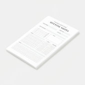 Personalized Meeting Notes Post-It® Notes (Incliné)