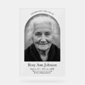 Personalized Memorial Funeral Photo  (Recto)