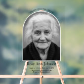 Personalized Memorial Funeral Photo  (Neutre)