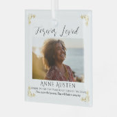 Personalized Memorial Glass Ornament | Keepsake (Voorkant links)