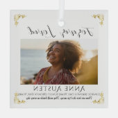 Personalized Memorial Glass Ornament | Keepsake (Achterkant)