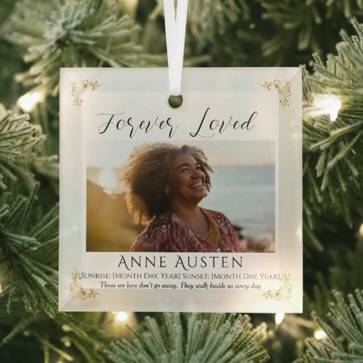 Personalized Memorial Glass Ornament | Keepsake (Insitu)