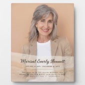 Personalized Memorial Photo Plaque (Devant)