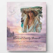 Personalized Memorial Photo Plaque (Devant)