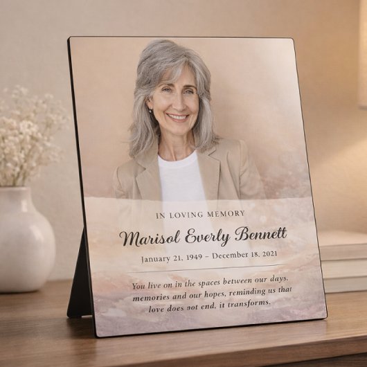 Personalized Memorial Photo Plaque