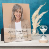 Personalized Memorial Photo Plaque Fotoplaat (Zijkant)