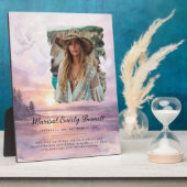 Personalized Memorial Photo Plaque Fotoplaat (Zijkant)