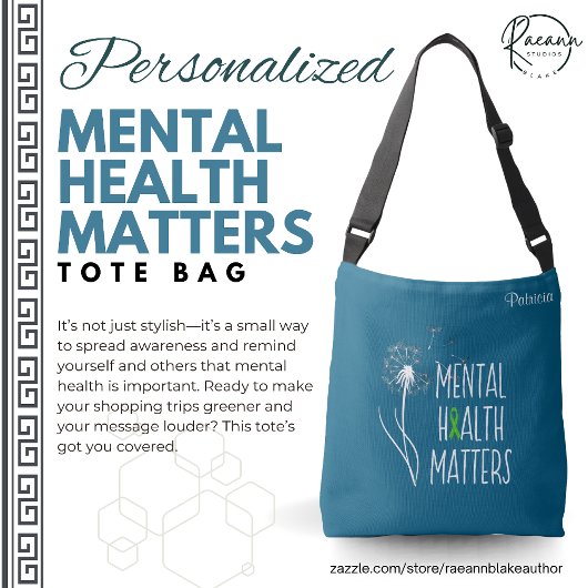 Personalized Mental Health Matters Tote Bag