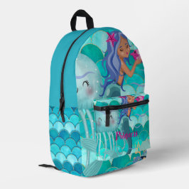 Personalized Mermaid Bedrukte Rugzak