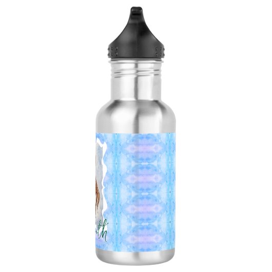 Personalized Mermaid Boho Ocean Fantasy Waterfles (Rechts)