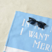 Personalized Mermaid Watercolor Boho  Strandlaken (In situ)