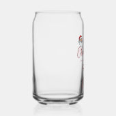 Personalized Merry Christmas Can Glass - Holiday D (Droite)