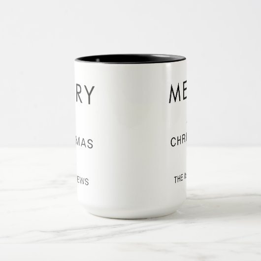 Personalized Merry Christmas Custom Mug Holiday St (Centre)