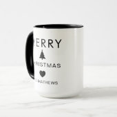 Personalized Merry Christmas Custom Mug Holiday St (Devant gauche)