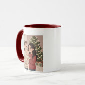 Personalized Merry Christmas Family Mug – Custom C (Devant gauche)