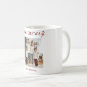 Personalized Merry Christmas Family Photo Mug  Koffiemok (Voorkant rechts)