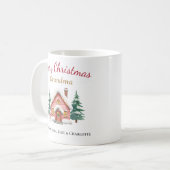 Personalized Merry Christmas Grandma Mug Koffiemok (Voorkant links)