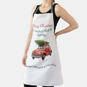 Personalized Merry Christmas Grandpa Apron Schort (Insitu)