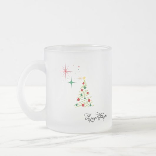 Personalized Merry Christmas Mug Matglas Koffiemok (Links)
