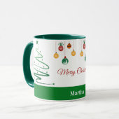 Personalized Merry Christmas Mug Mok (Voorkant links)