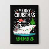 Personalized Merry Cruisemas Cruise Ship Family  Button (Voorkant)
