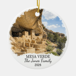 Personalized Mesa Verde National Park, Colorado Keramisch Ornament
