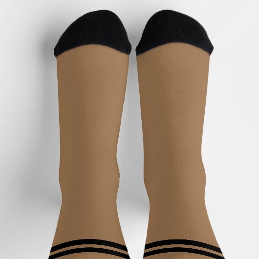 PERSONALIZED Message Socks Brown Sokken (Top)